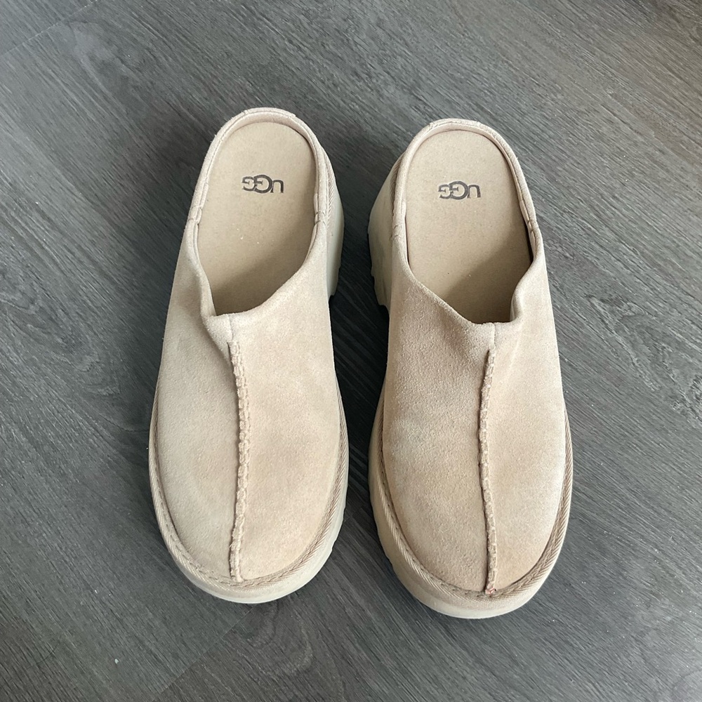 UGG New Heights Platform Mule Clogs Shoes